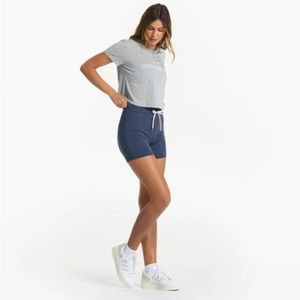Vuori Halo Vintage Short in Azure Heather, Size Medium